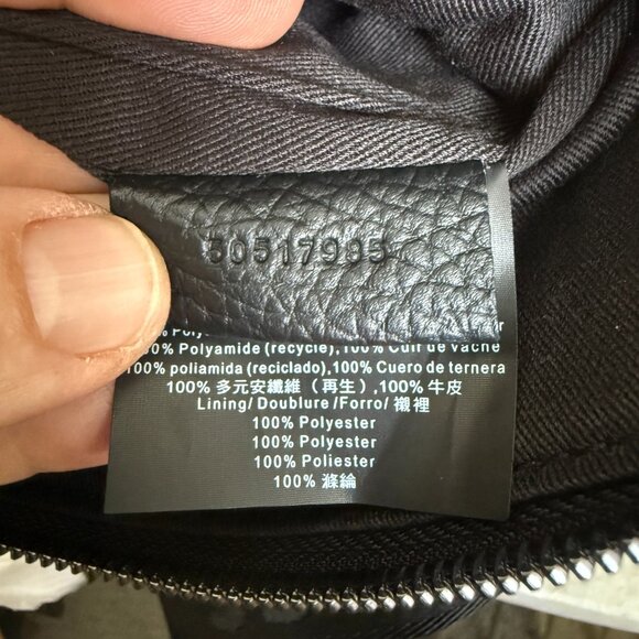 HUGO BOSS Morval_S All Leather Zip Env_O Bag 50517985 Black - Picture 9 of 16